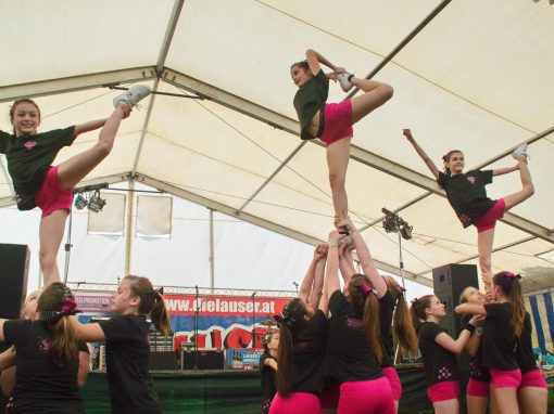 Cheerleader Panthers beim SC Zeltfest in Marchegg