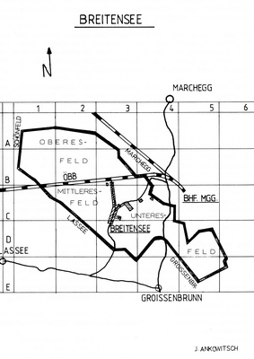 Landkarte Gemeinde Breitensee NÖ